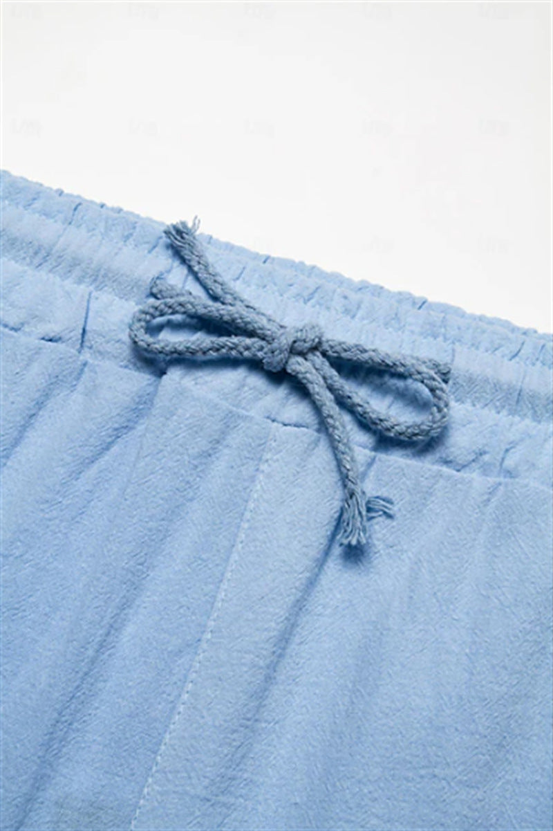 Men's Bermuda Shorts with Drawstring and Pockets