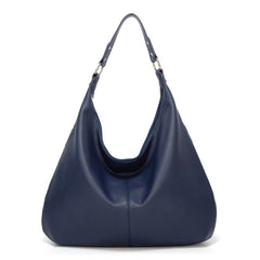 Solid Color Hand Shoulder Bag with Zipper
