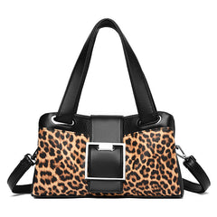Printed Soft Leather Shoulder Messenger Bag in 2 Patterns