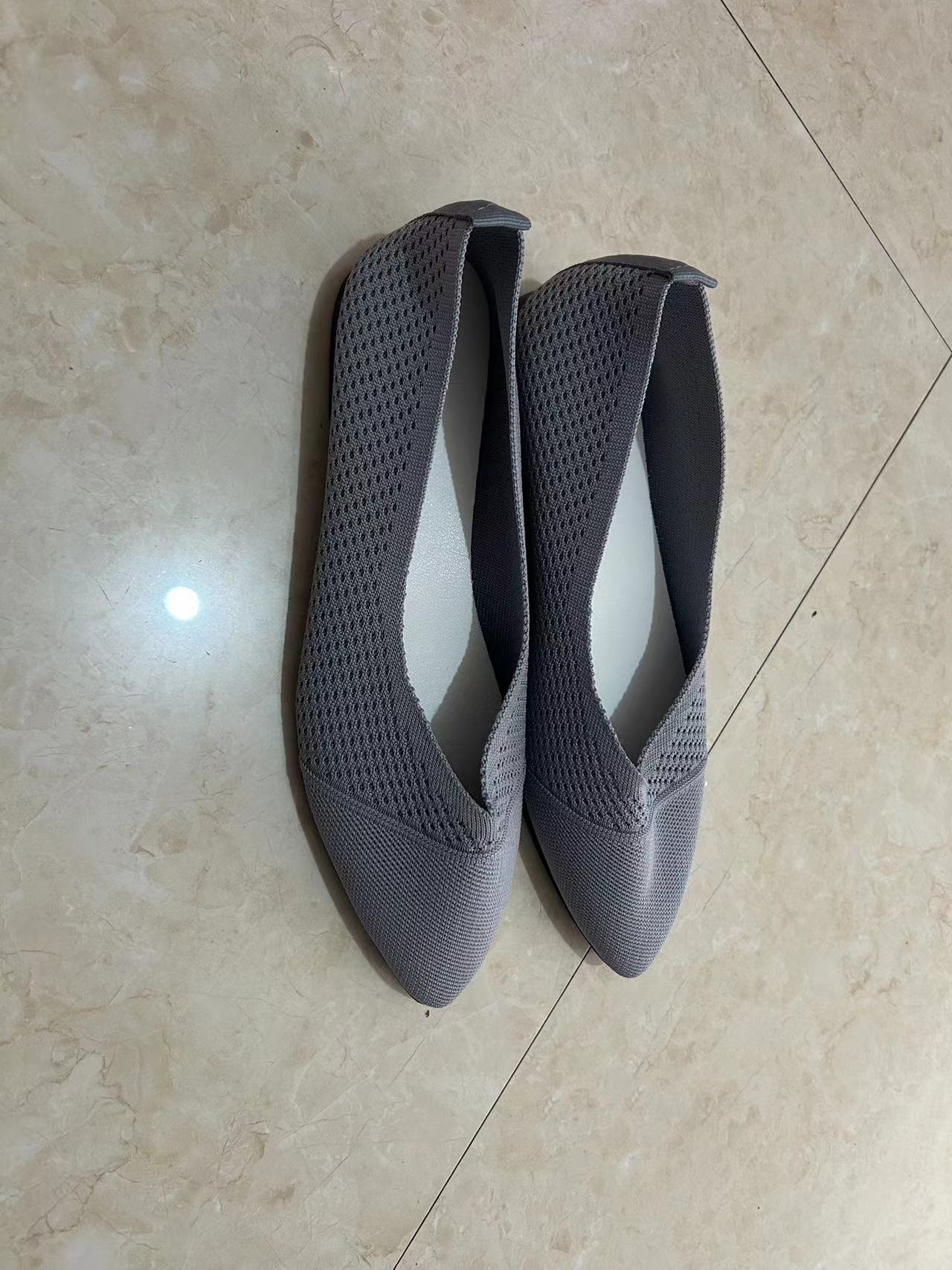 Pointed Toe Flat Sole Slip On Shoes