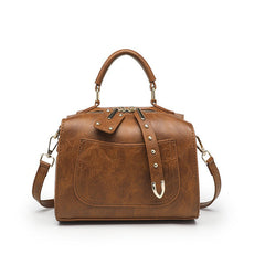 Solid Color Hand Shoulder Bag