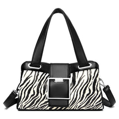 Printed Soft Leather Shoulder Messenger Bag in 2 Patterns