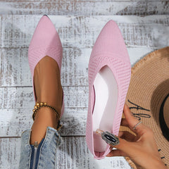 Pointed Toe Flat Sole Slip On Shoes