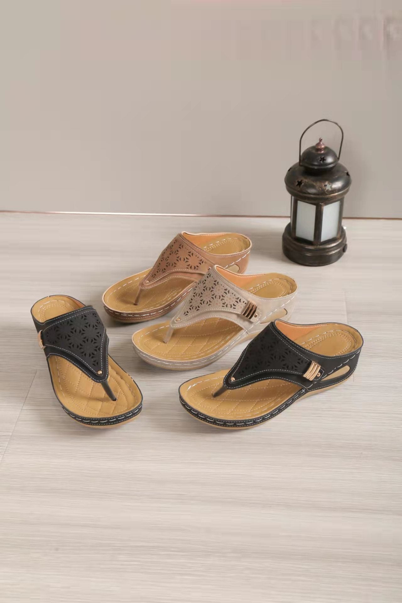 Wedge Roman Sandals in 3 Colors