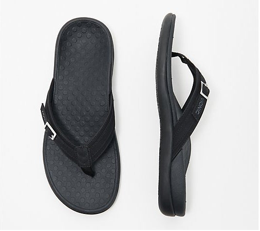 PU Leather Flat Heel Flip Flops