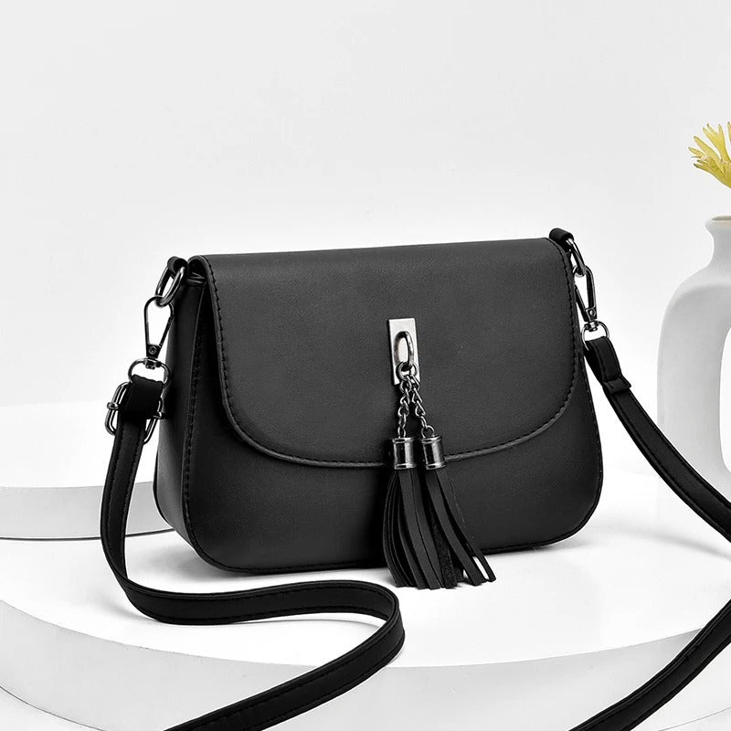 Messenger Shoulder Bag with Tassel in 5 Colors