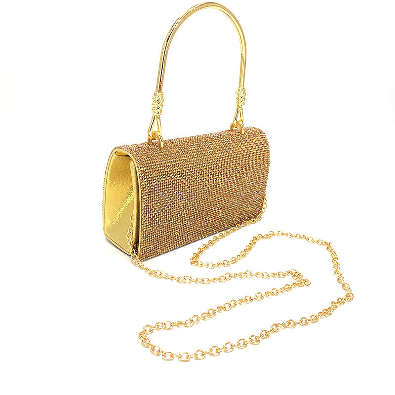 Elegant Hand Bag with Chain Shoulder Strap in 3 Colors