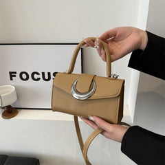 Solid Color Crossbody Hand Bag