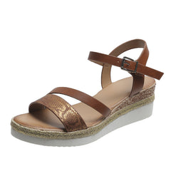 Wedge Sandals With Ankle Strap