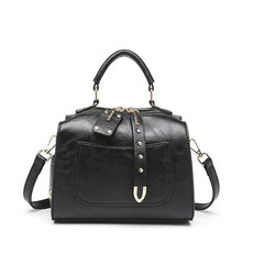 Solid Color Hand Shoulder Bag