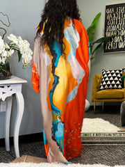 Floral Print Beach Cover-Up Cardigan