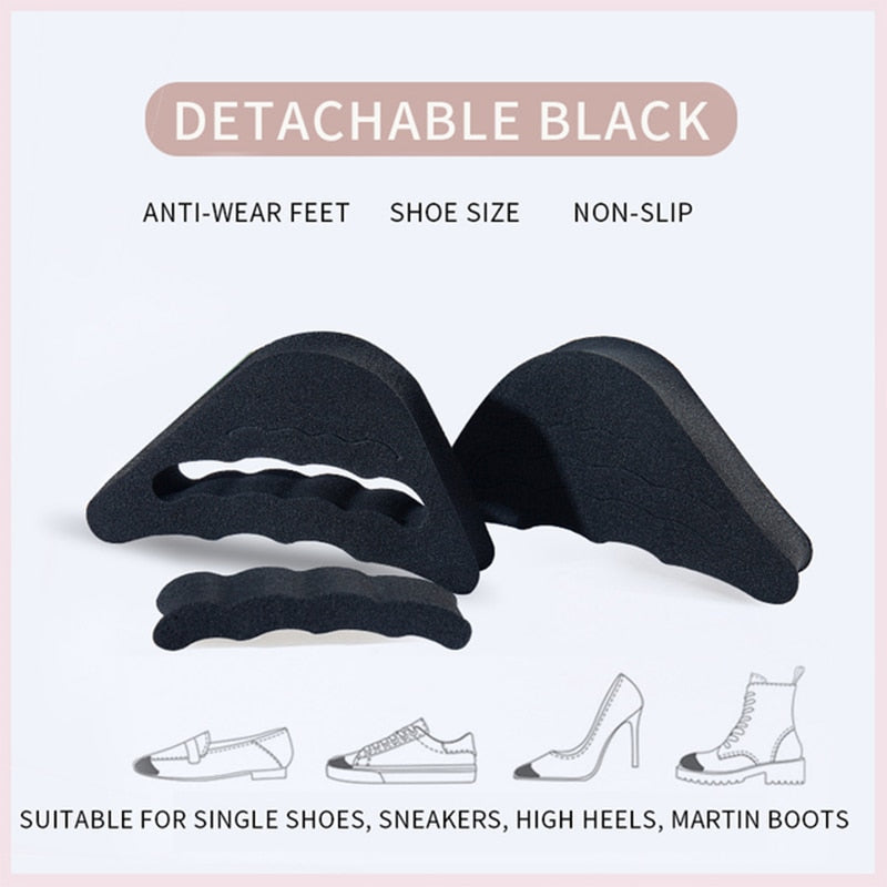 Shoe Insert Pad for Adjusting Size and for Pain Relief in 2 Colors