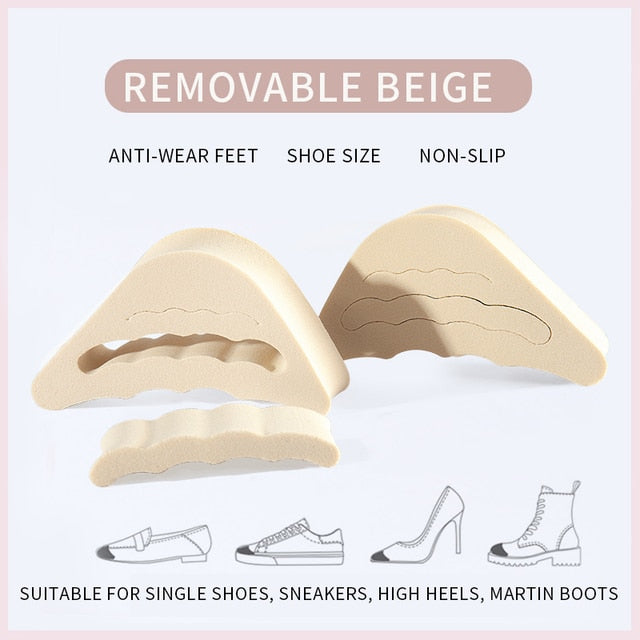 Shoe Insert Pad for Adjusting Size and for Pain Relief in 2 Colors