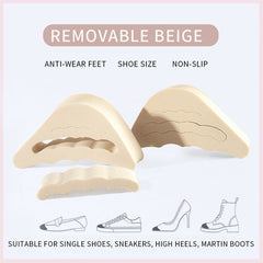 Shoe Insert Pad for Adjusting Size and for Pain Relief in 2 Colors