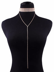 Multilayer Strand Chain Necklaces