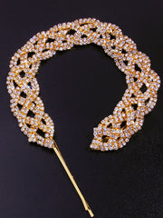 Braided Glitter Rhinestones Headbands