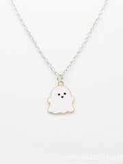 Halloween Funny Cartoon Ghost Necklace