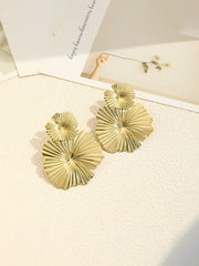 Metallic Flower Earrings