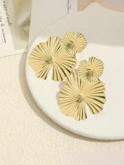 Metallic Flower Earrings