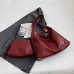 Large Capacity Shoulder Bag Two-Piece Set