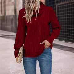 Cowl Neck Long Sleeve Shirt