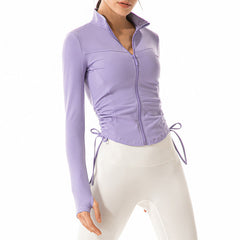 Yogajacke mit verstellbarer Taille