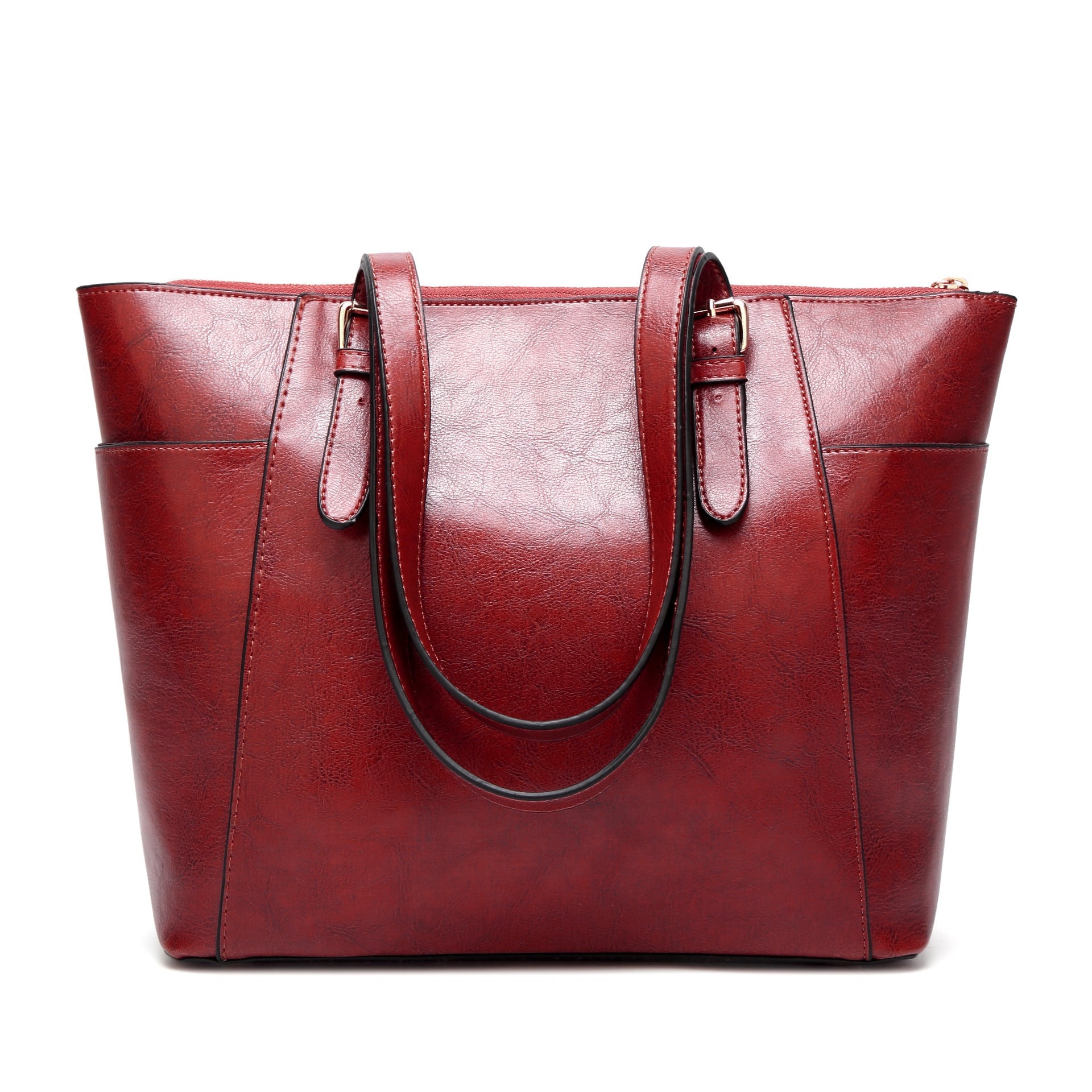 Oil Wax Large Capacity Shoulder Bag