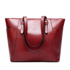 Oil Wax Large Capacity Shoulder Bag