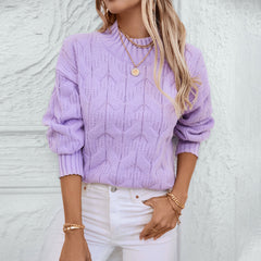 Long Sleeve Mock Neck Sweater