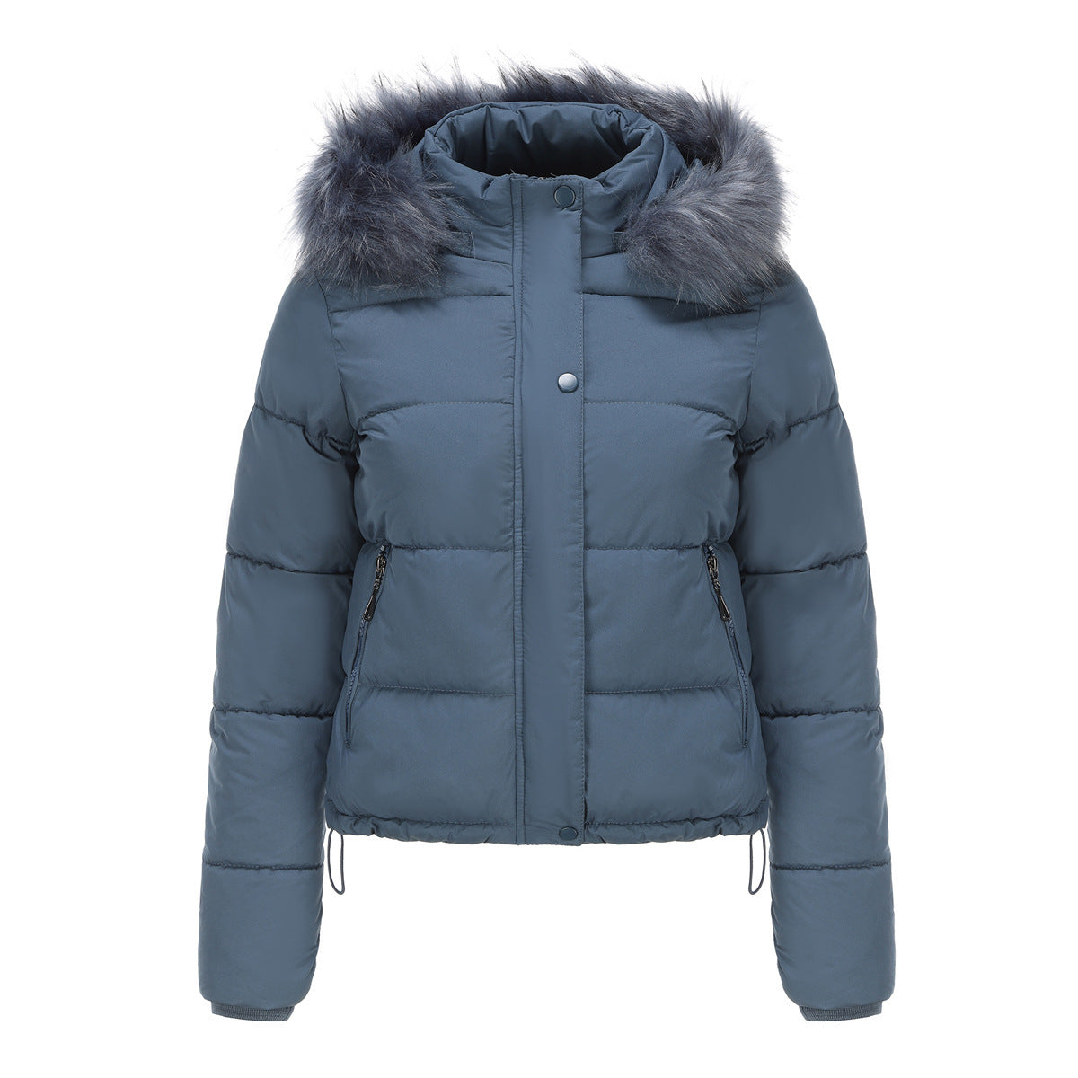 Bubble Jacket with Detachable Hood and Pockets