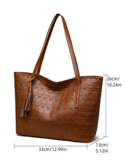Skull Print Large Capacity Shoulder Bag