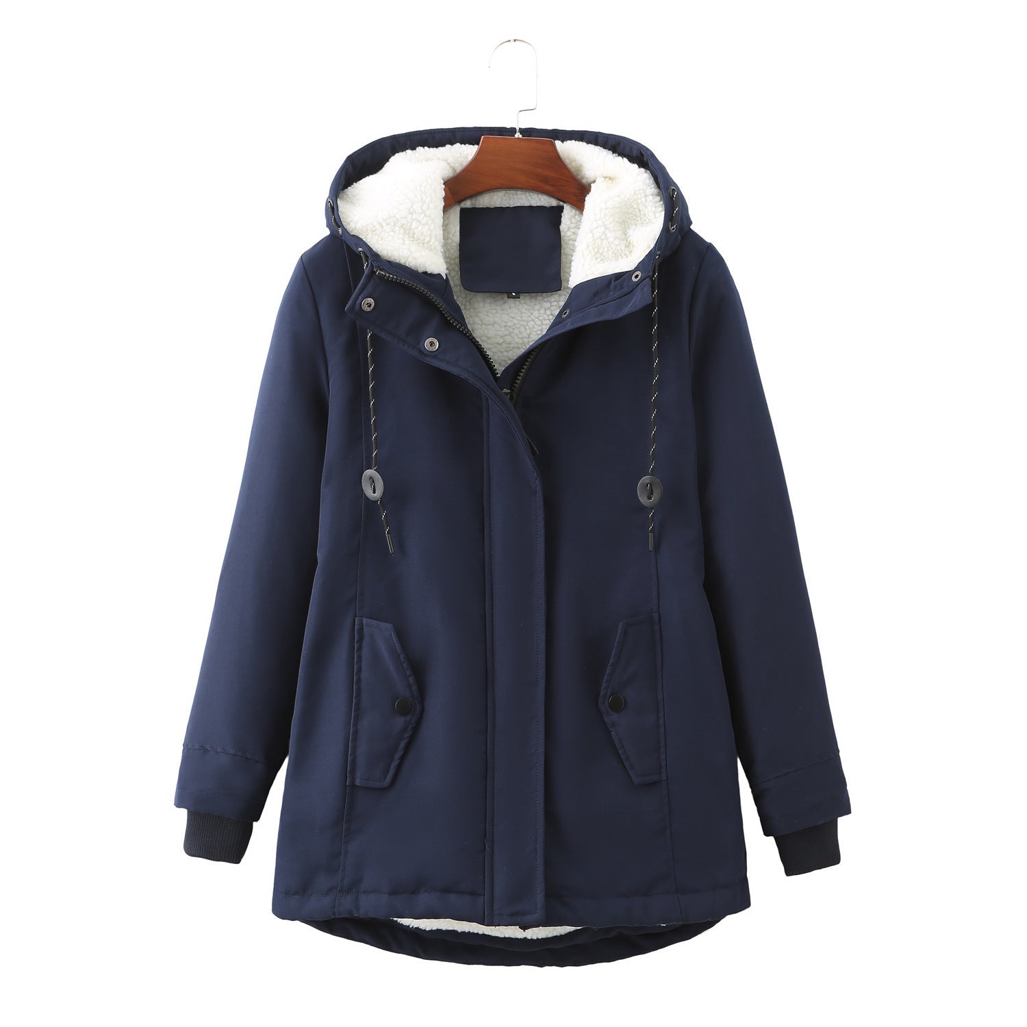 Warm Plush Hooded Jacket