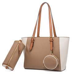 Ensemble de trois sacs à bandoulière colorblock