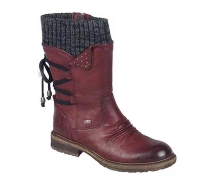 Suede Snow Boots with Side Zipper in 6 Colors