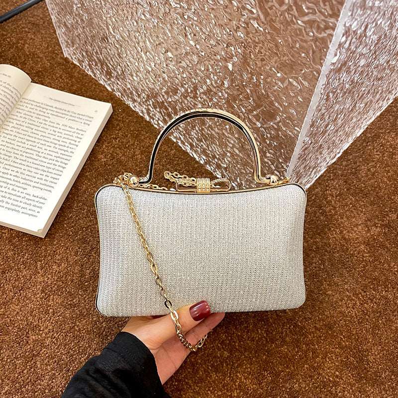 Elegant Hand Bag with Chain Shoulder Strap