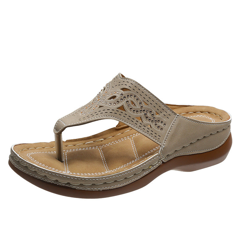 Flip Flop Wedge Sandals in 3 Colors