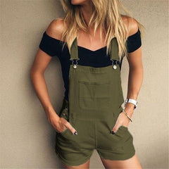 Overall Shorts with Pockets