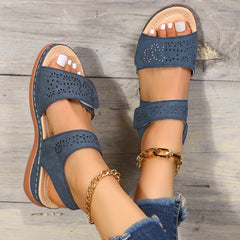 Round Toe Roman Sandals with Ankle Strap in 3 Colors