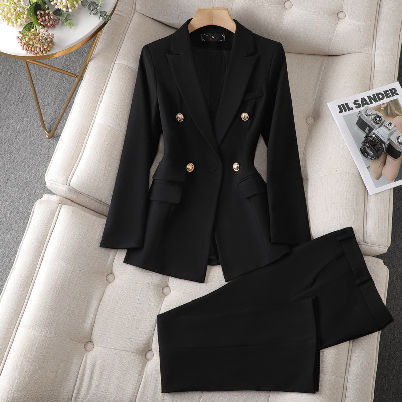 Suit Jacket with Bell-Bottom Pants Business Suit in 3 Colors S-4XL