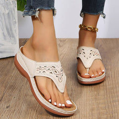 Flip Flop Wedge Sandals in 3 Colors