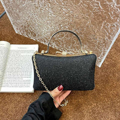 Elegant Hand Bag with Chain Shoulder Strap