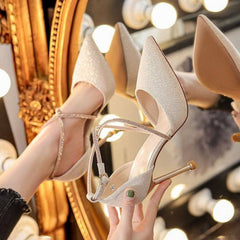 Strappy High Heel Stilettos in 2 Colors