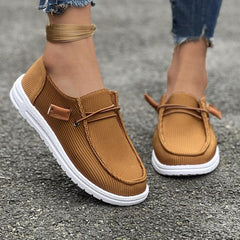 Flat Bottom Slip On Casual Boat Shoes