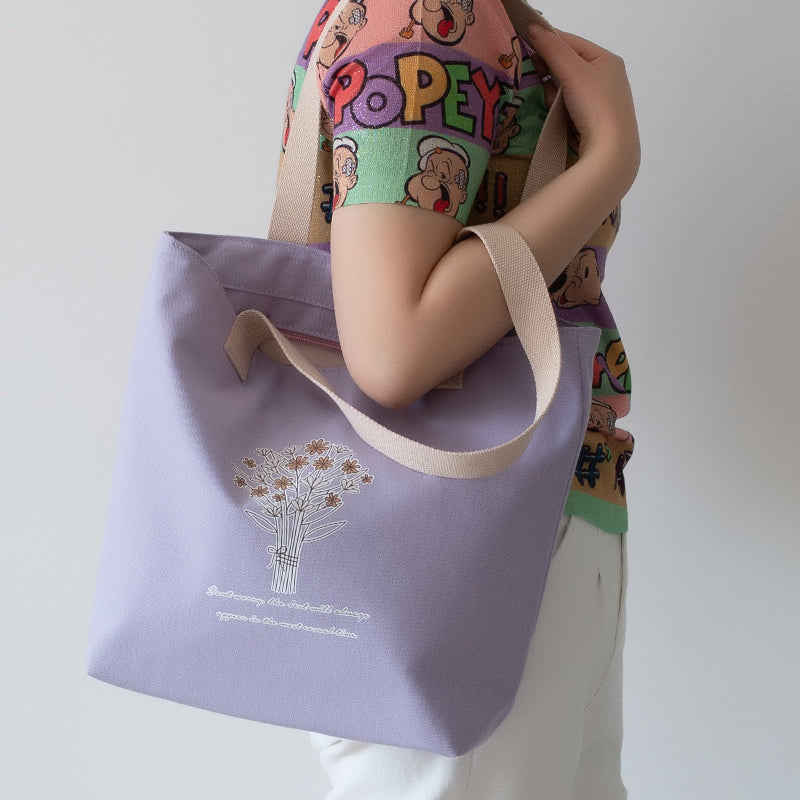 Large Capacity Canvas Artistic Shoulder Tote Bag