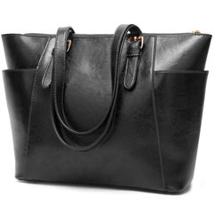 Oil Wax Large Capacity Shoulder Bag