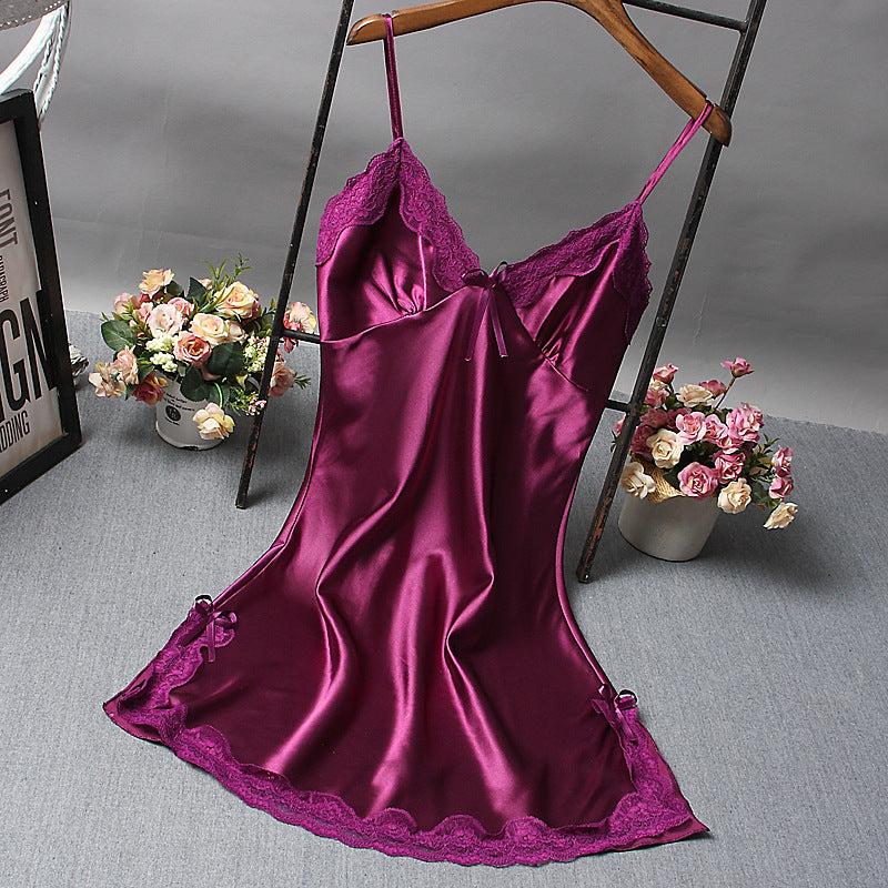 Lingerie Dress with Lace and Spaghetti Straps in 6 Colors M-XXL