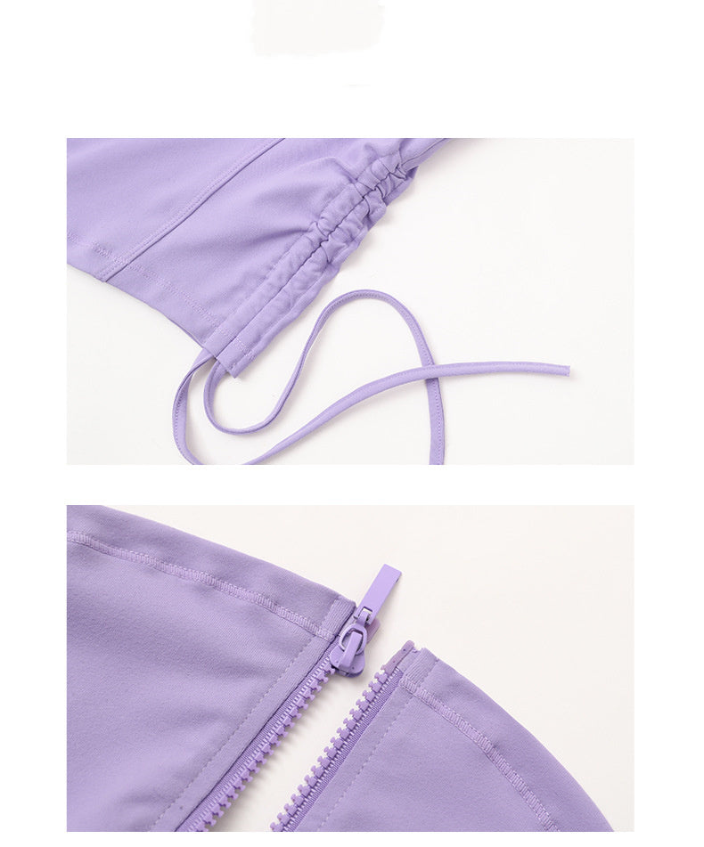Yogajacke mit verstellbarer Taille