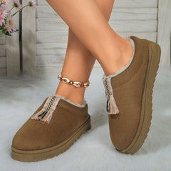 Suede Plush Slippers