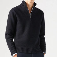 Thick Half-Zip Long Sleeve Men's Sweater