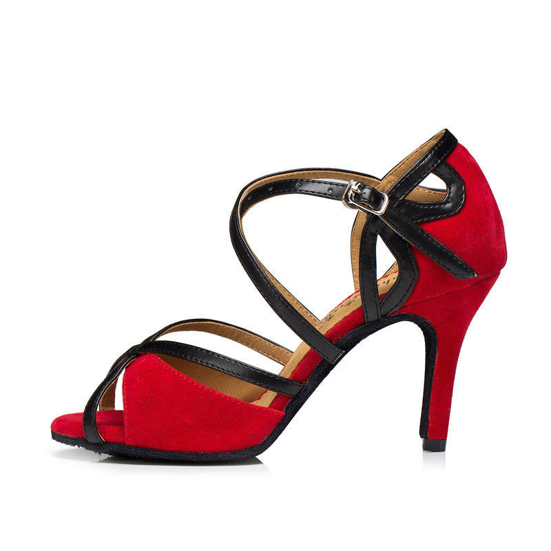 High Heel Leather Dancing Shoes in 2 Colors